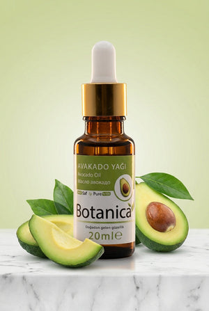Avokado Yağı 20 ml – Botanica %100 saf doğal bakım yağı