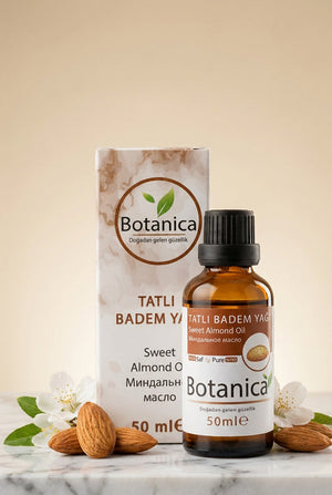 Tatlı Badem Yağı 50 ml – Botanica %100 saf doğal bakım yağı