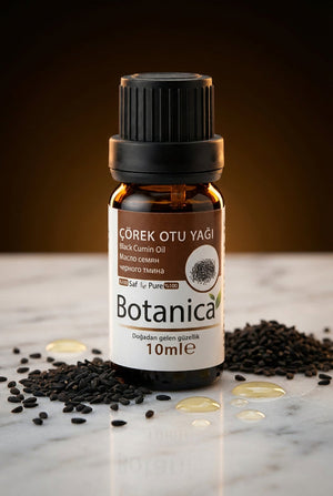 Çörek Otu Yağı 10 ml – Botanica %100 saf doğal bakım yağı
