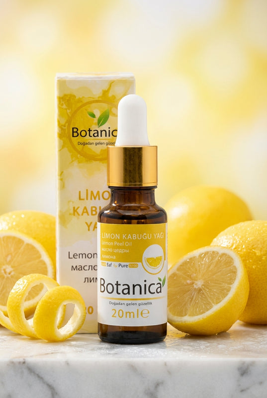 Limon Kabuğu Yağı 20 ml – Botanica %100 saf doğal bakım yağı