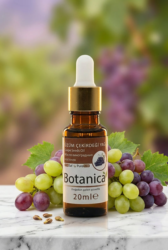 Üzüm Çekirdeği Yağı 20 ml – Botanica %100 saf doğal bakım yağı