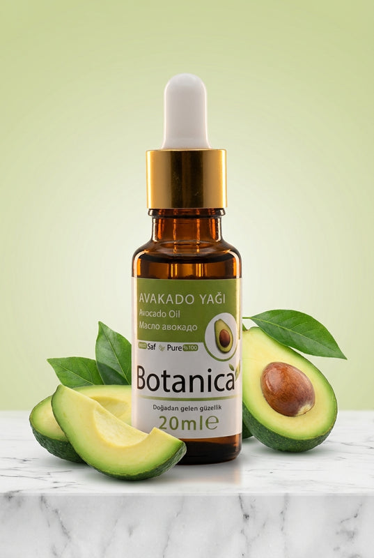 Avokado Yağı 20 ml – Botanica %100 saf doğal bakım yağı