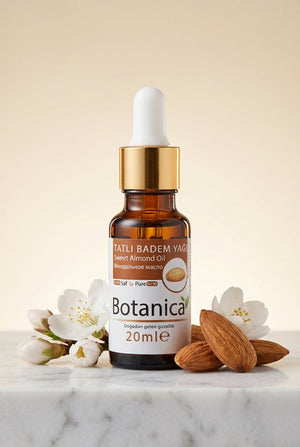 Tatlı Badem Yağı 20 ml – Botanica %100 saf doğal bakım yağı