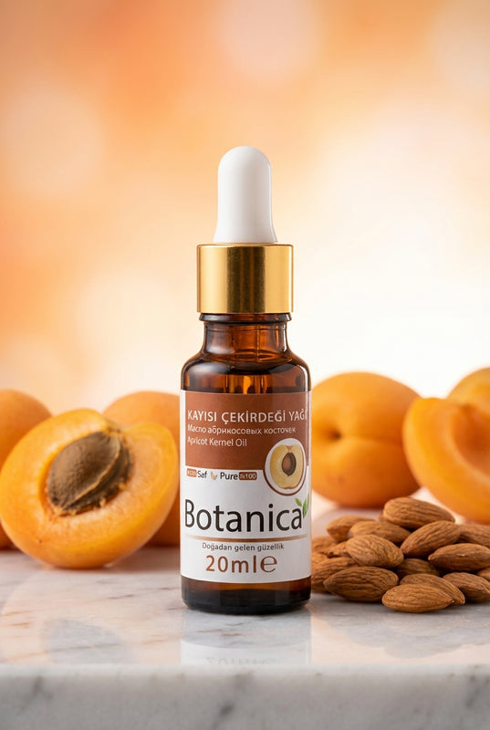 Kayısı Çekirdeği Yağı 20 ml – Botanica %100 saf doğal bakım yağı