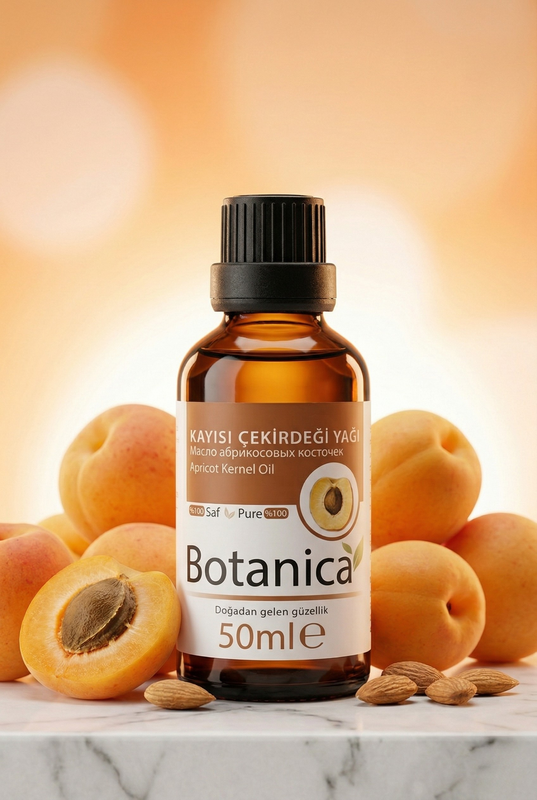 Kayısı Çekirdeği Yağı 50 ml – Botanica %100 saf doğal bakım yağı