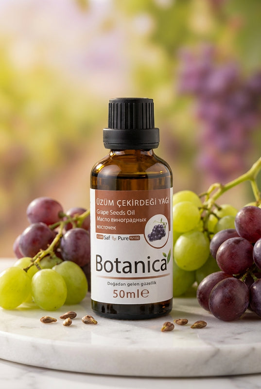 Üzüm Çekirdeği Yağı 50 ml – Botanica %100 saf doğal bakım yağı