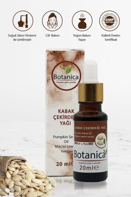 Kabak Çekirdeği Yağı - Cucurbita Pepo - ( Cilt Ve Saç Bakımı ) Pumpkin Seeds Oil 20 Ml