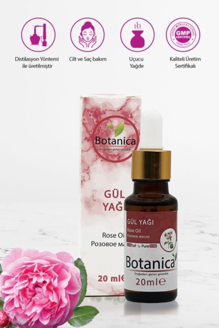 Gül Yağı - Rosa Damascena - ( ) Rose Oil Uçucu Yağ Difüzör Yağı 20 ml
