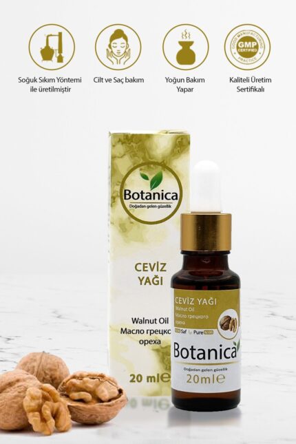 Ceviz yağı - Junglans Regia Seed - ( Yıpranmış Saçlar ) Cilt Kuruluğu Yüz Bakım Yağı 20 Ml