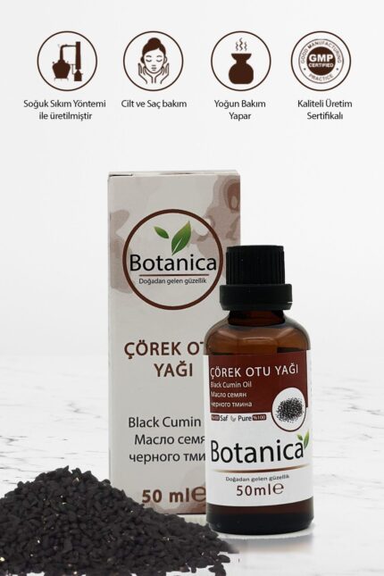 Çörekotu - Nigella Sativa - ( Saç Ve Cilt Bakımı ) Black Cumin Oil Çörek Otu Yağı 50 ml