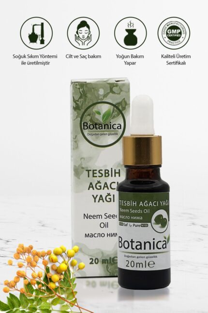 Tesbih Ağacı Yağı ( Neem Yağı)- Azadirachta İndica - ( Genç Görünüm- Nemlendirici ) Sabit Yağ 20 Ml