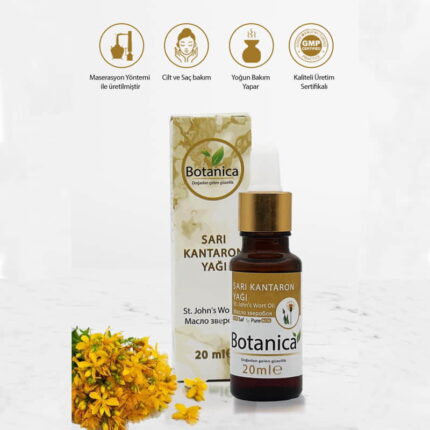 Kantaron Yağı - Hypericum Perforatum - ( Saç Ve Cilt Bakımı ) Yara - Yanık Sarı Kantaron Yağı 20 ml