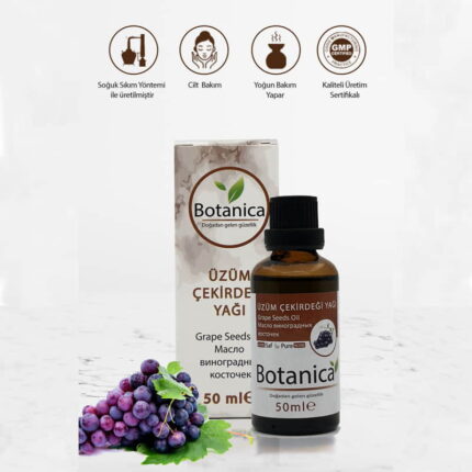 Üzüm Çekirdeği Yağı - Vitis Vinifera - ( Yara Onarıcı ) Çatlak Giderici Bakım Yağı 50 ml